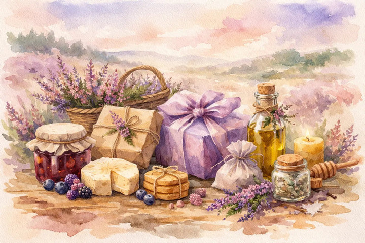 Kulinarische Geschenke aus der Heide wählen