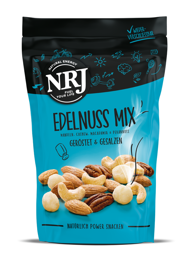 Edelnuss Mix geröstet & gesalzen 150g