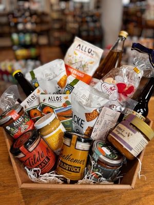 Picknickkorb „Draußen schmeckt’s am besten“ Größe L