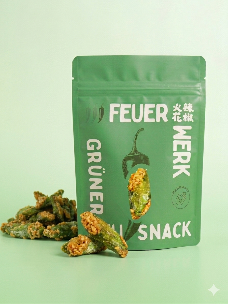 Grüne Chili Snacks