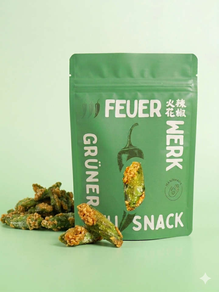 Grüne Chili Snacks