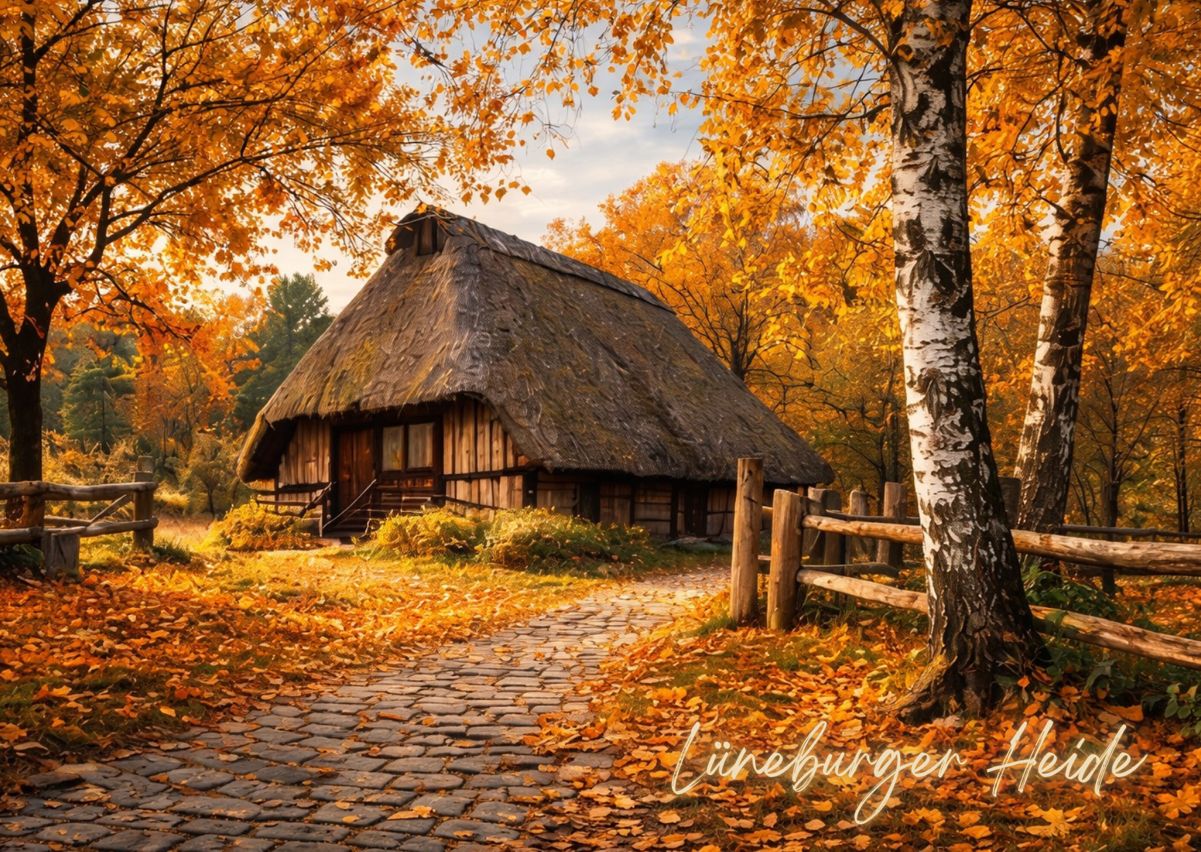 Postkarte Lüneburger Heide verschiedene Motive