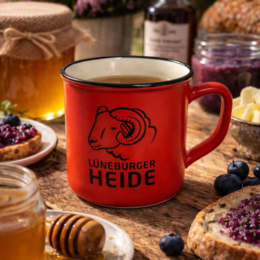 Lüneburger Heide Tassen in verschiedenen Farben