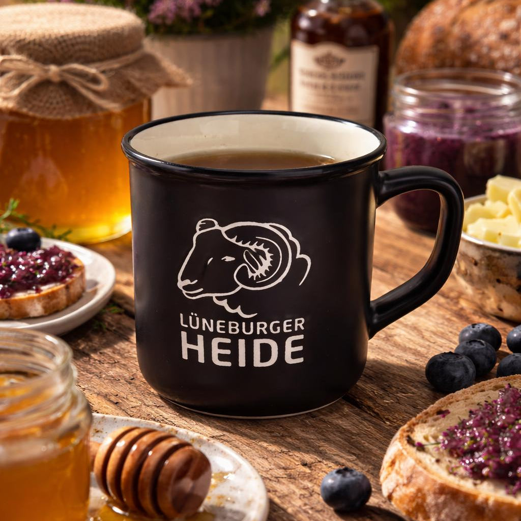 Lüneburger Heide Tassen in verschiedenen Farben