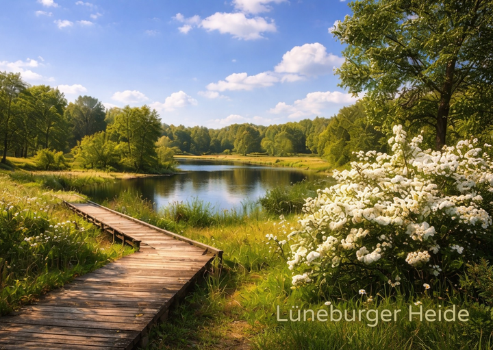 Postkarte Lüneburger Heide verschiedene Motive