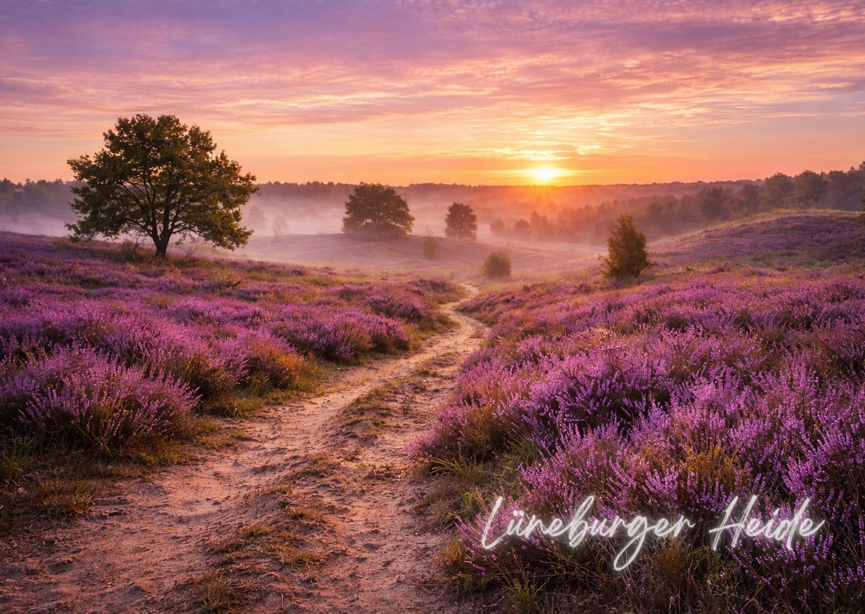 Postkarte Lüneburger Heide verschiedene Motive