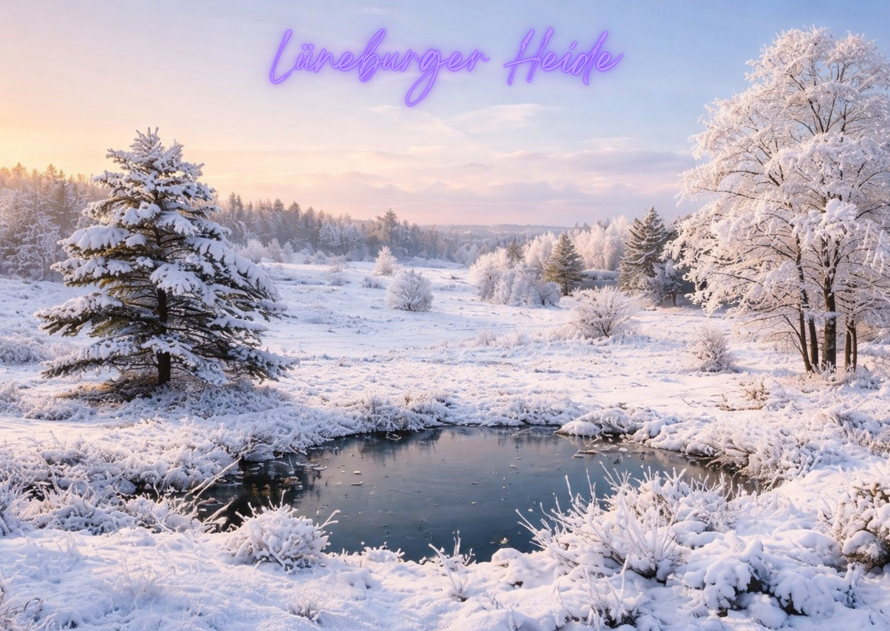 Postkarte Lüneburger Heide verschiedene Motive