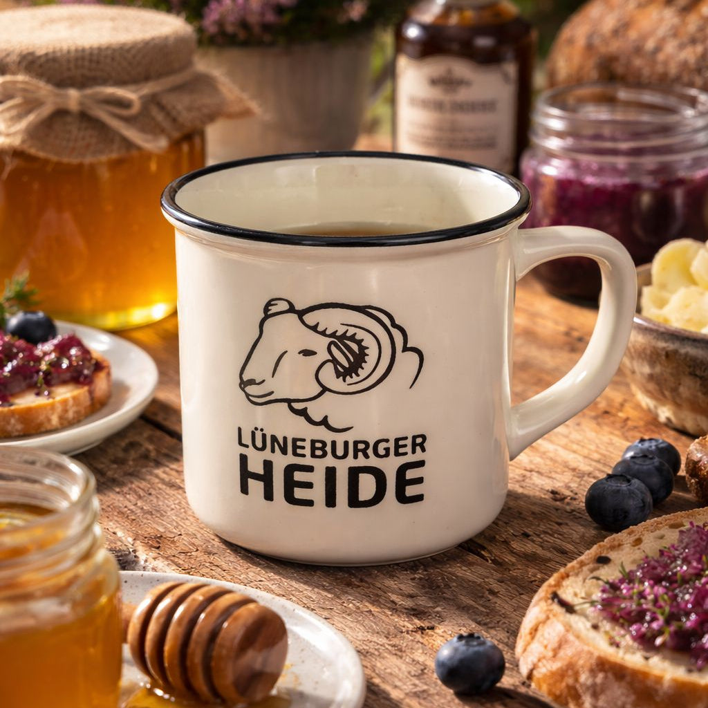 Lüneburger Heide Tassen in verschiedenen Farben