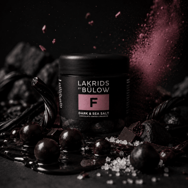 Lakrids by Bülow: F - Dark & Sea Salt 115g