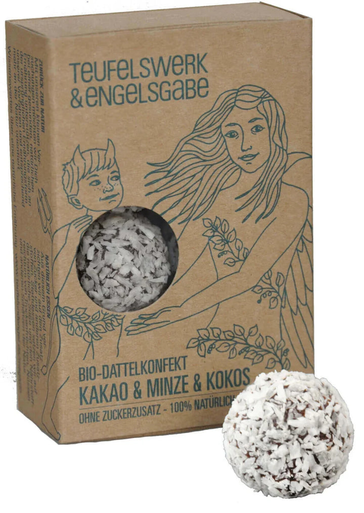 Bio Dattelkonfek Kakao & Minze & Kokos 84g