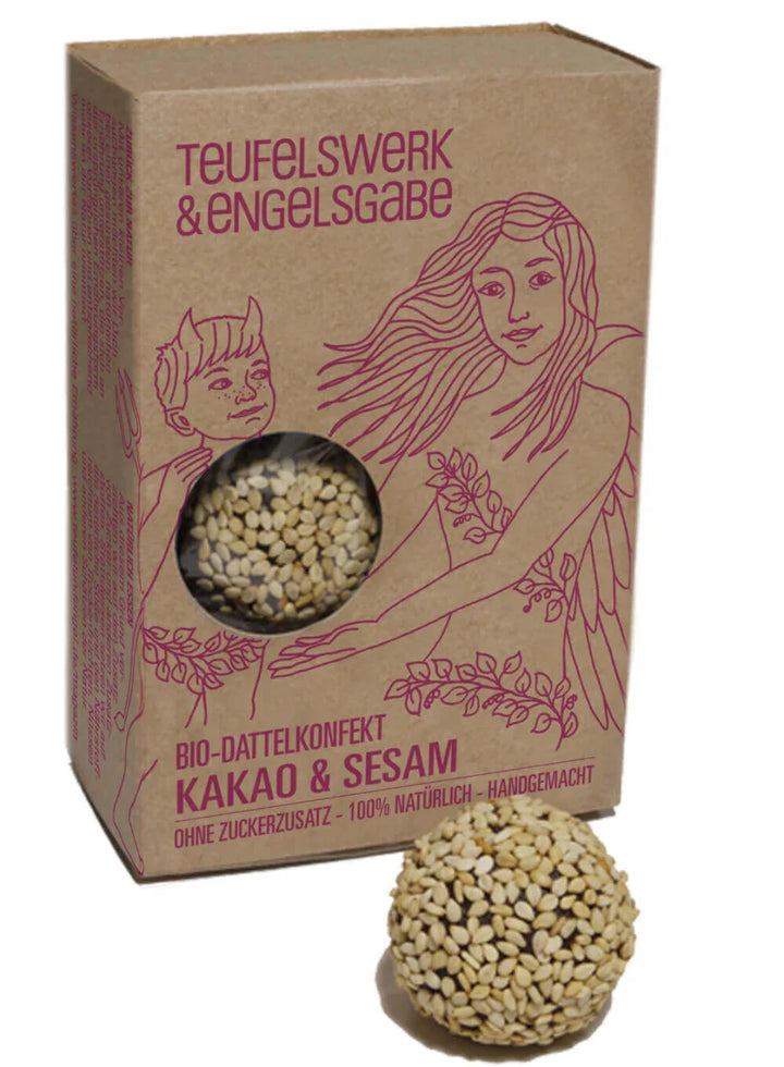Bio Dattelkonfekt Kakao & Sesam 84g